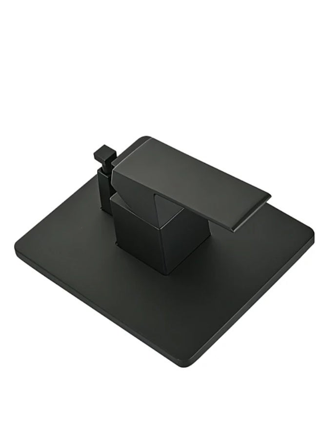 Square Concealed Shower Mixer Trim Plate | Black | Length 19 x Height 4.5 x Length 16 cm | 304 Stainless Steel | Shower Control Valve | Hand Shower Mixer Set | Bathroom Replacement Fixture - Image 2